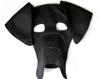 Great Dane costume mask, book day costume, child or adults size, birthday gift puppy gift book Day movie theatre cosplay