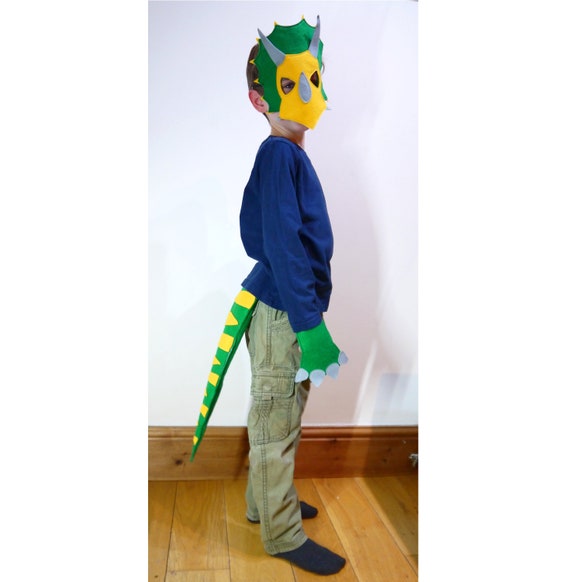 Adult Animals /& Nature Dinosaur Mascot Mask Fancy Dress Accessory
