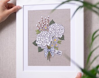 New Mum / New Beginnings Bouquet Artwork