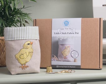 Make Your Own Little Chick Fabric Pot Sewing Kit