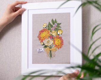 Personalised Friend Bouquet Artwork