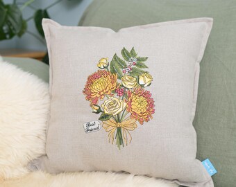 Personalised Friend Bouquet Cushion