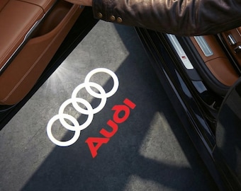 2X Audi LED Door Welcome Light Courtesy Logo Projector for All Audi Models