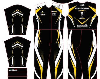 Custom Go Kart Racing Suit | Personalized Motorsport Suit | Racing Jumpsuit with Name & Logo | Formula Inspired Karting Suit