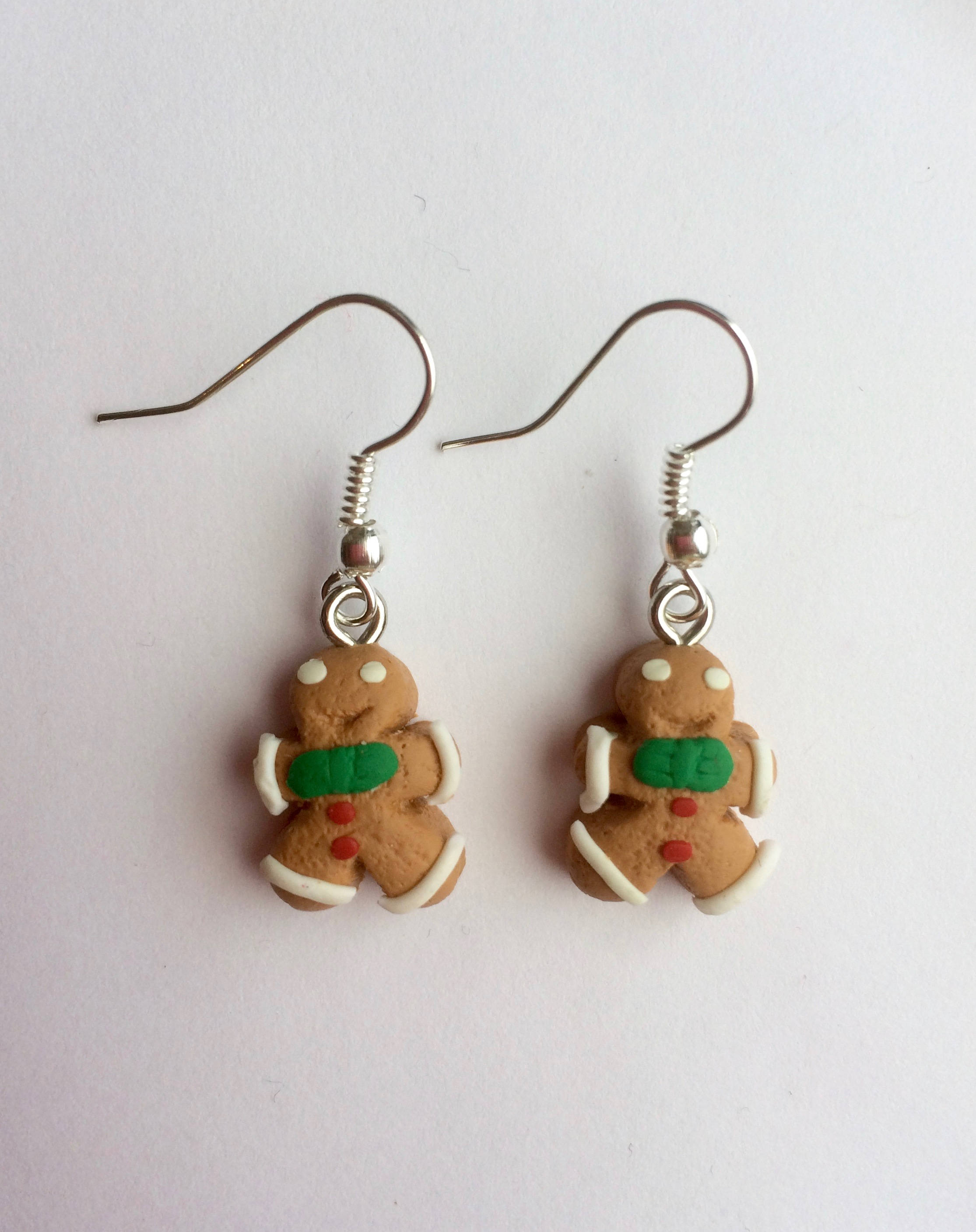 Gingerbread Man Earrings Christmas Earrings Fimo Earrings Etsy Singapore