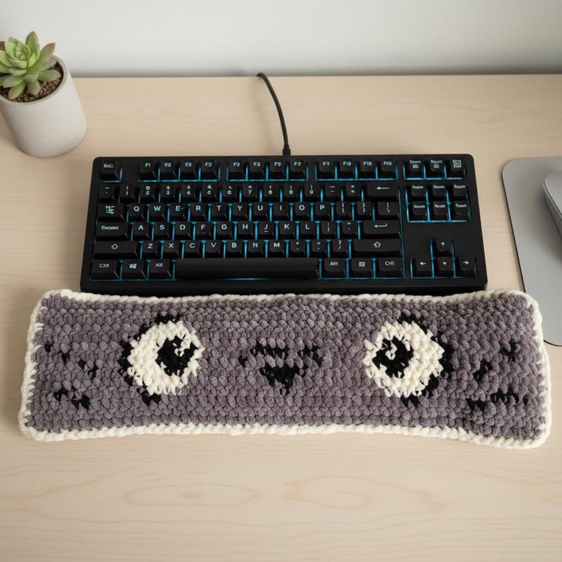 Beginner Keyboard Wrist Rest Crochet Pattern Pdf, Plush Keyboard ...