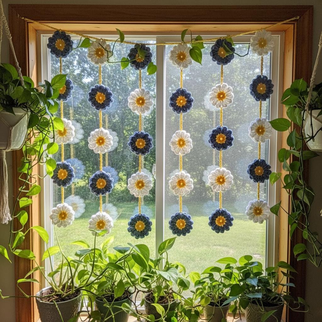 38 Daisy Crochet Patterns for Gifts, Home Decor, and Easy Floral Makes 31 Daisy Flower Crochet Fall Garland