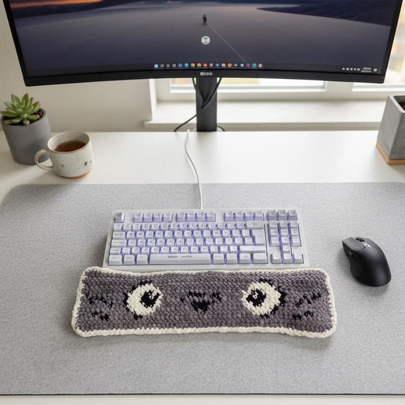 Beginner Keyboard Wrist Rest Crochet Pattern Pdf, Plush Keyboard ...
