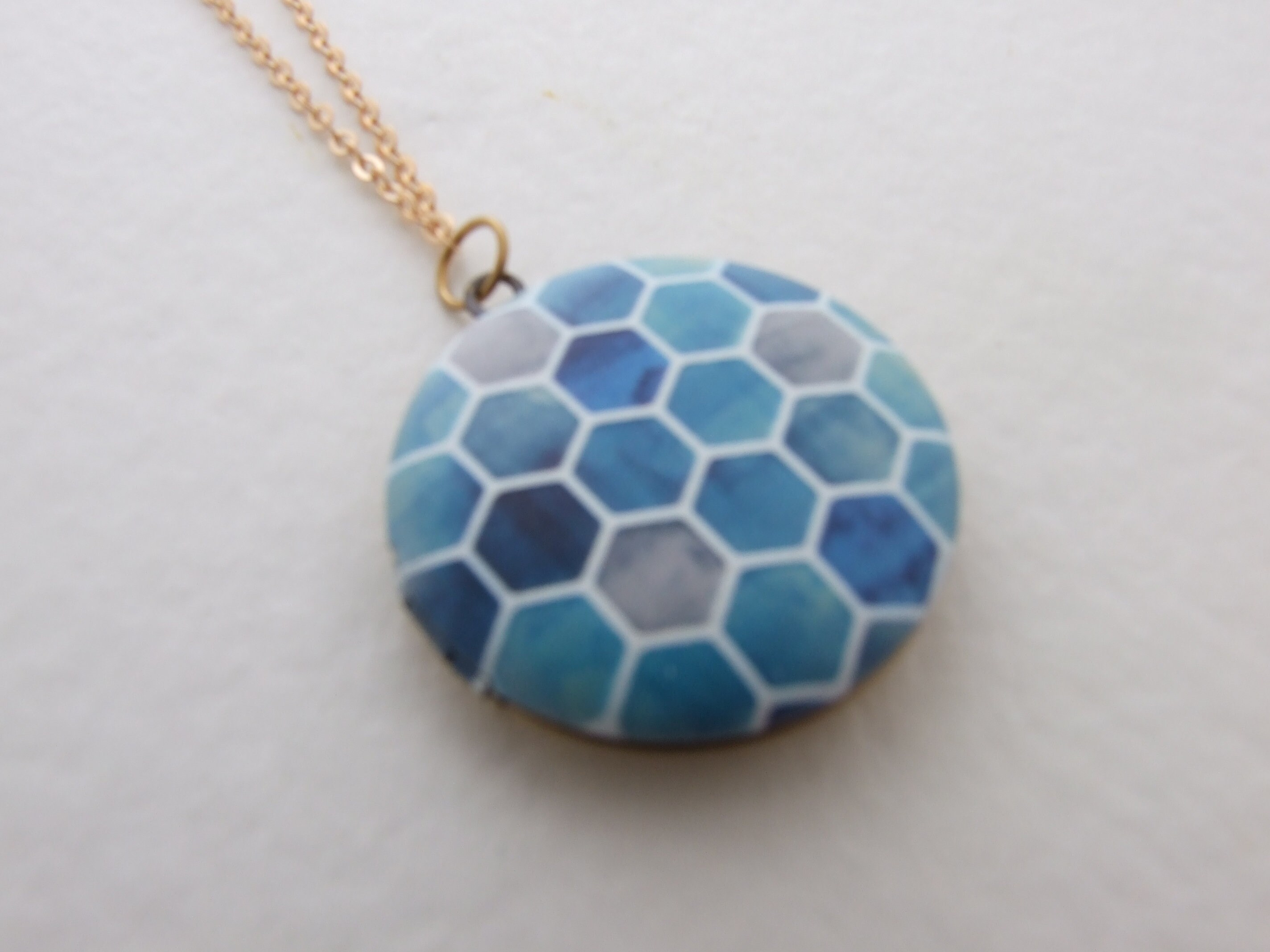 Geometric Locket Stylish Modern Design 