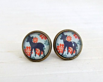 Deer Earrings .. kitsch earrings