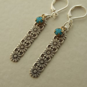 Art Deco Ohrringe ..Deco Ohrringe, Vintage Stil Ohrringe, blaue Ohrringe, lange Ohrringe