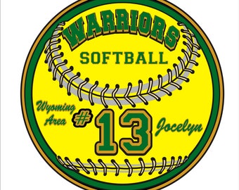 Warriors Softball Magnet