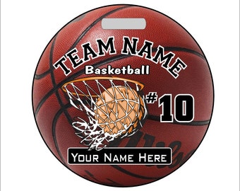 Basketball Bag Tag, Basketball Luggage Tag, Custom Tag, Bag Tag, Team Tag, Luggage Tag