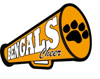 Reserved Listing for Bengals Megaphone Magnet