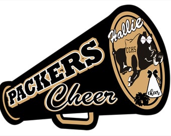 Packers Cheer Megaphone Magnet - Reserved Listing