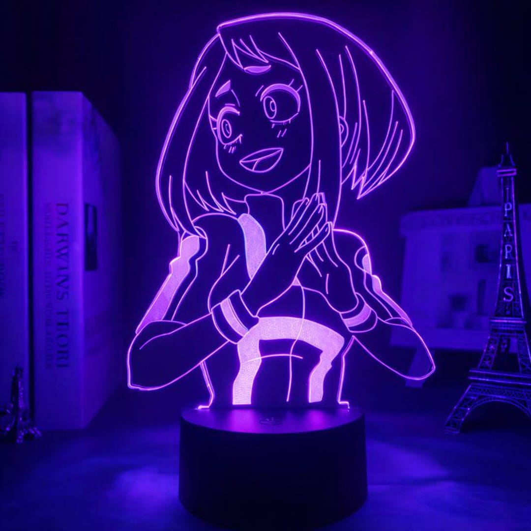 Led Anime Design Anime LED Night Light – 3D Manga Lamp, Otaku Room Decor Gift - Etsy