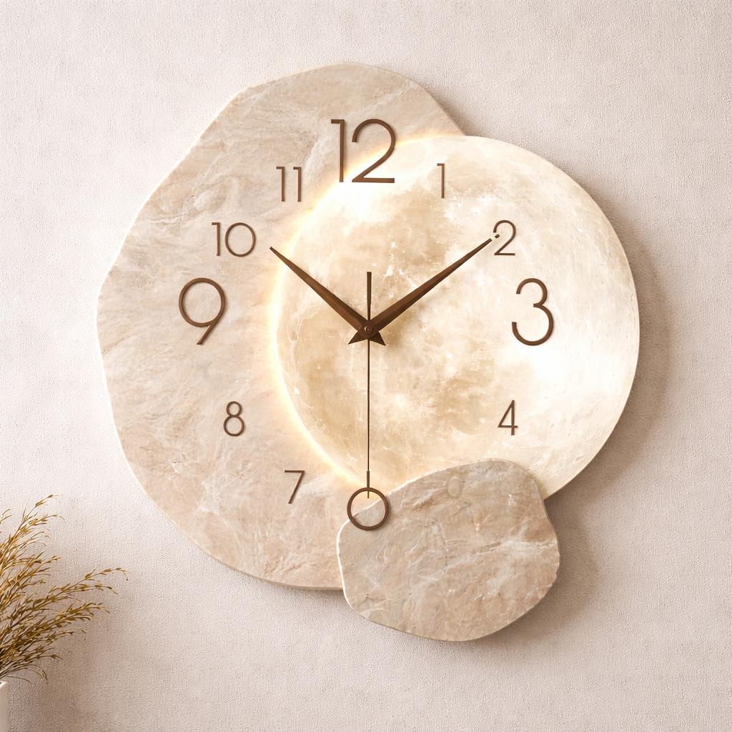 Mnu 2530 G Horloge Murale En Mdf Silencieuse Sans Bruit De Tic-Tac 30