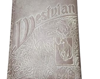 Annuario vintage del 1948 della West View High School, The Westvian, Pennsylvania PA