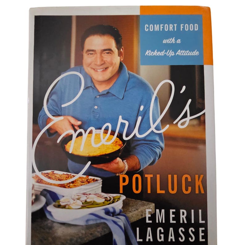 Emeril's Potluck Comfort Food Kicked-Up Emeril Lagasse 2004 1st Ed Cookbook image 1