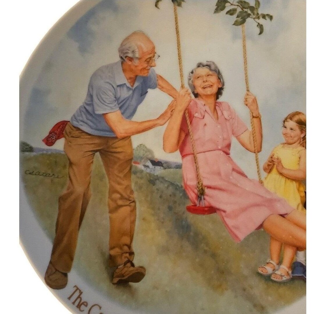 Vintage Csátari Grandparent Plate 1983 Knowles the Swinger Limited ...