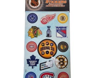 Vintage 2003 Original Six Hockey Stickers 2 Sheets NHL