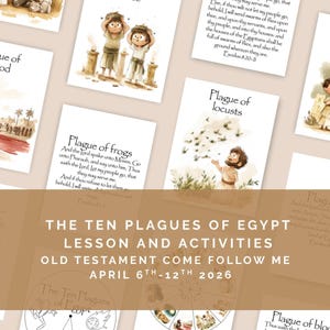 Ten Plagues of Egypt Lesson Activities (Digital Download)
