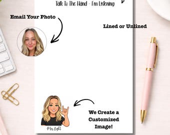 Custom Teacher Notepad for Teacher Appreciation Week, Personalized Stationery, Customized Fun Stationary, Memo Pad, Principal Gift