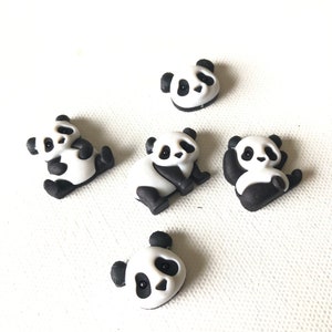 Panda Magnets, Cute Black and White Panda Magnets, Panda Thumbtacks, Refrigerator Magnets, Fridge Magnet, Office Decor, Dorm Decor image 5