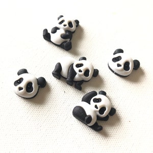 Panda Magnets, Cute Black and White Panda Magnets, Panda Thumbtacks, Refrigerator Magnets, Fridge Magnet, Office Decor, Dorm Decor image 4