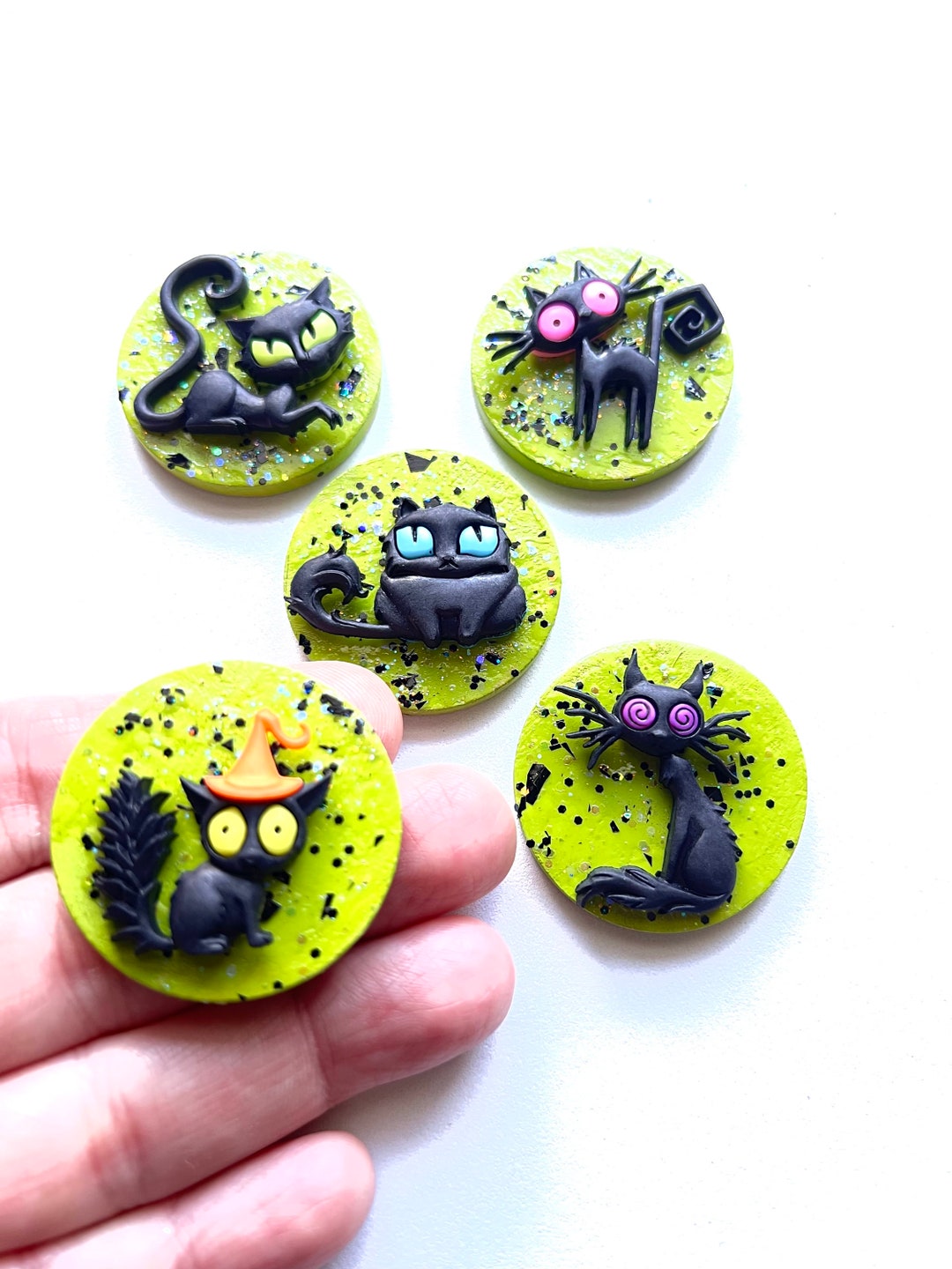 Black Cat Scared Cat Halloween, Fall, Spooky, White Board