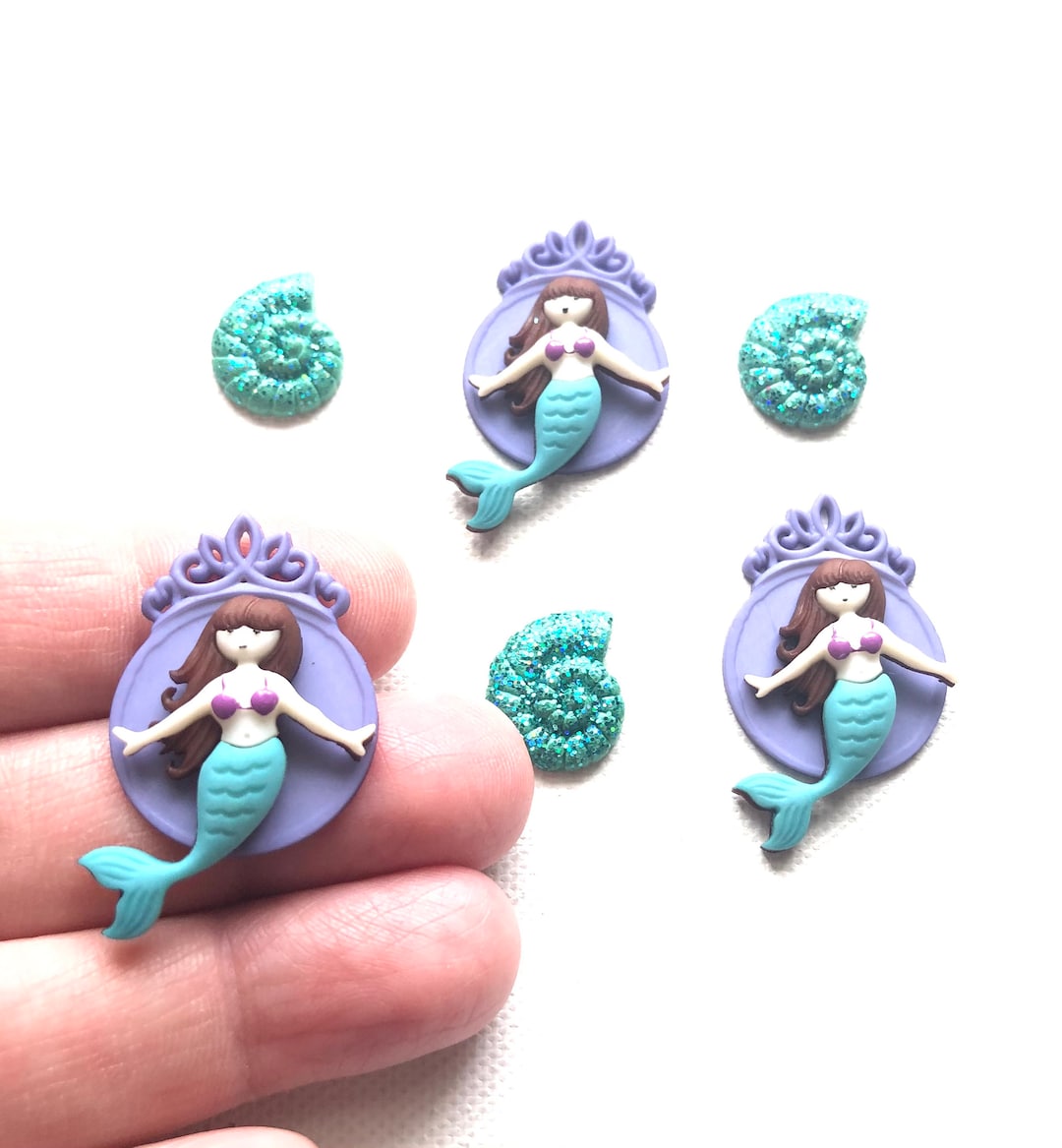 Mermaid Magnets Teal Sea Shells Magnetic Calendar White - Etsy