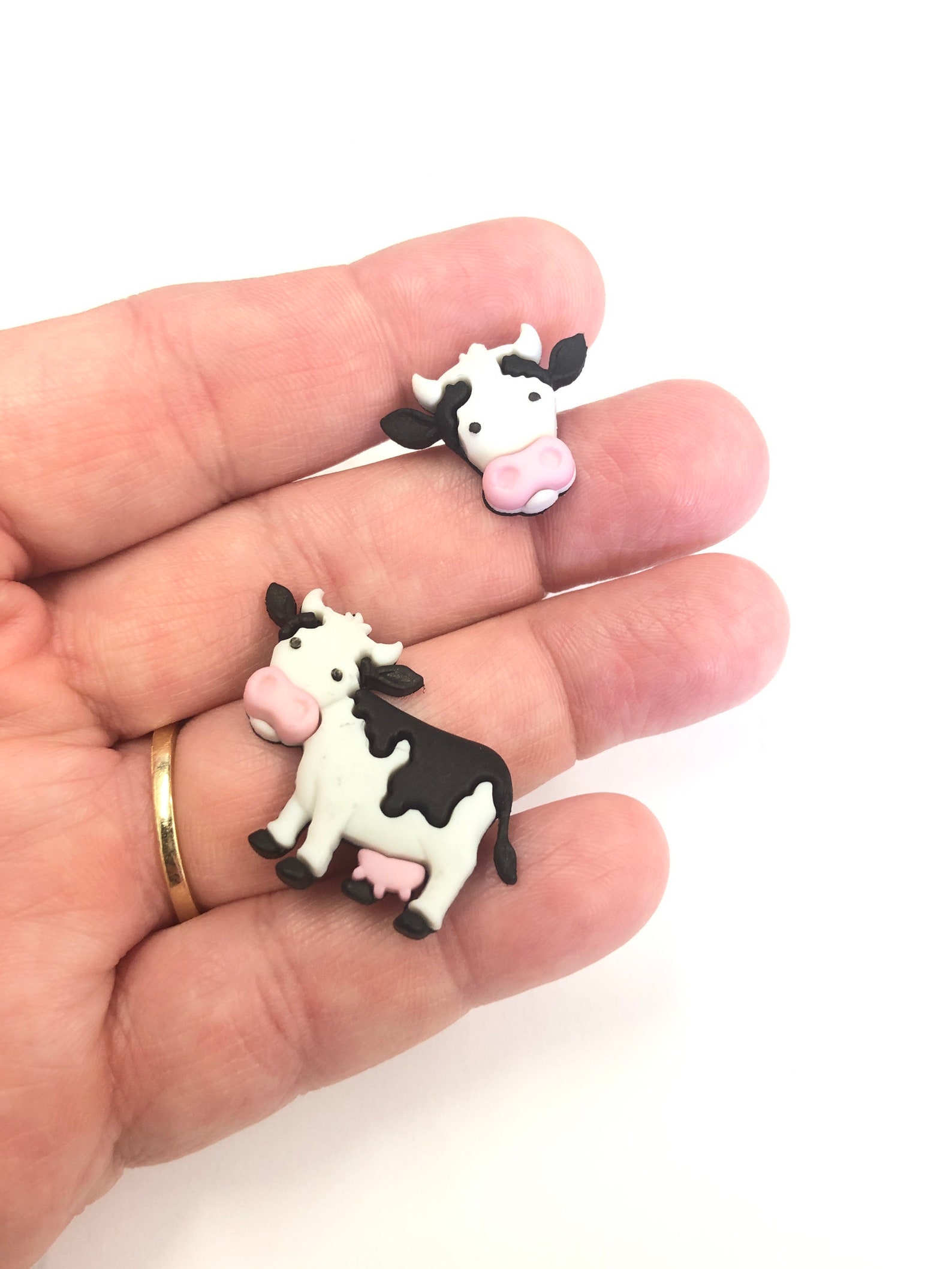 Cow Cute Cows Black and White Cow Etsy