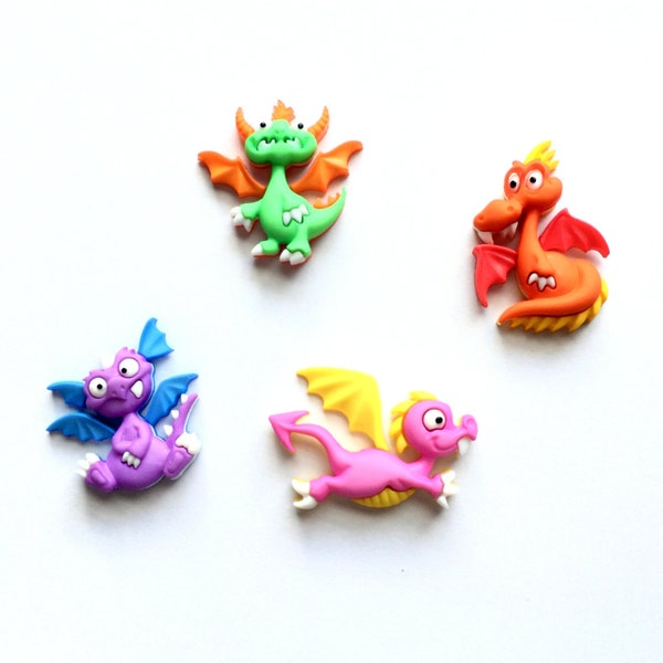 Cute Dragon Magnets, Flying Magnets, Fantasy Dragon, Kid's Magnets, Fairy Tale, Fridge Magnets