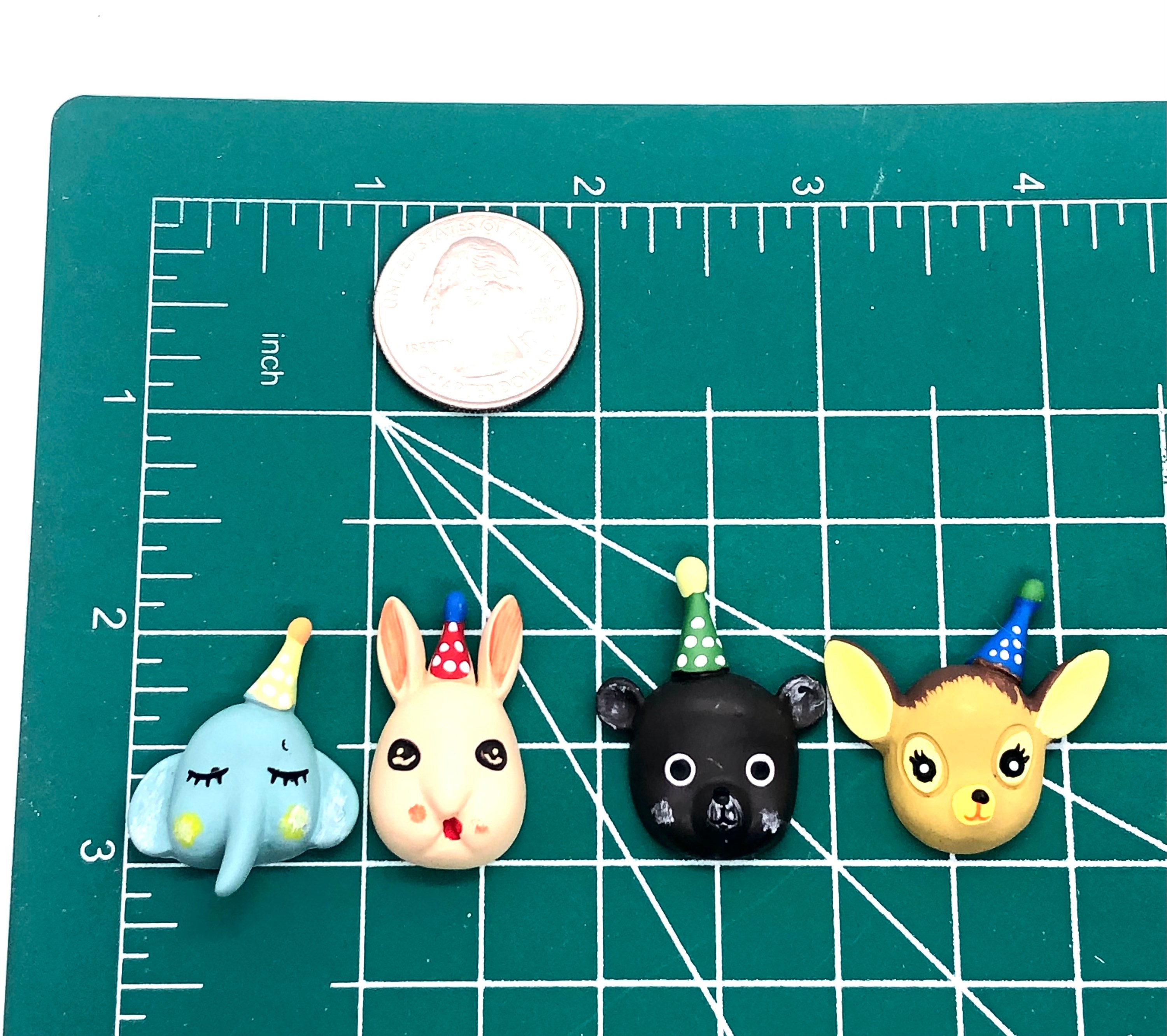 White Board Fridge Magnetic Calendar Bunny Birthday Animals Magnets