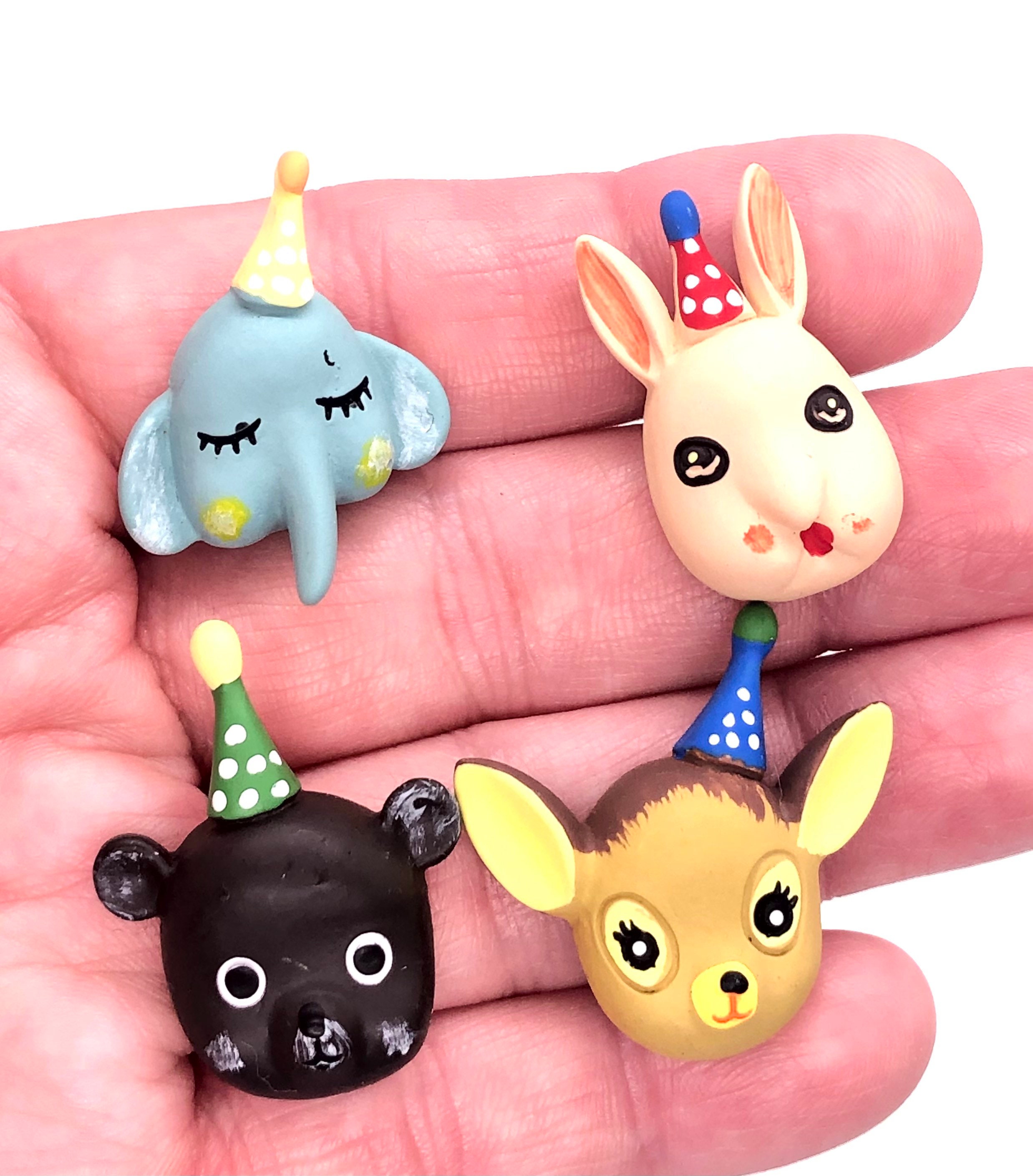 White Board Fridge Magnetic Calendar Bunny Birthday Animals Magnets