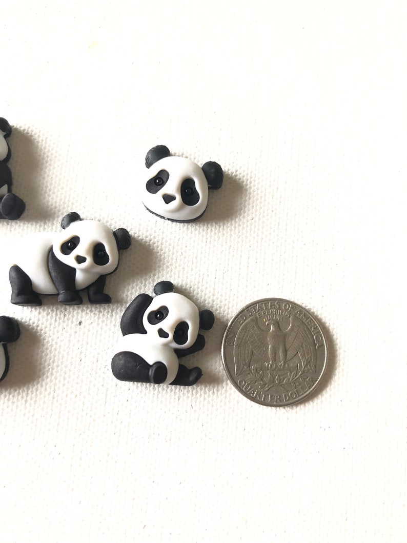 Panda Magnets, Cute Black and White Panda Magnets, Panda Thumbtacks, Refrigerator Magnets, Fridge Magnet, Office Decor, Dorm Decor image 7