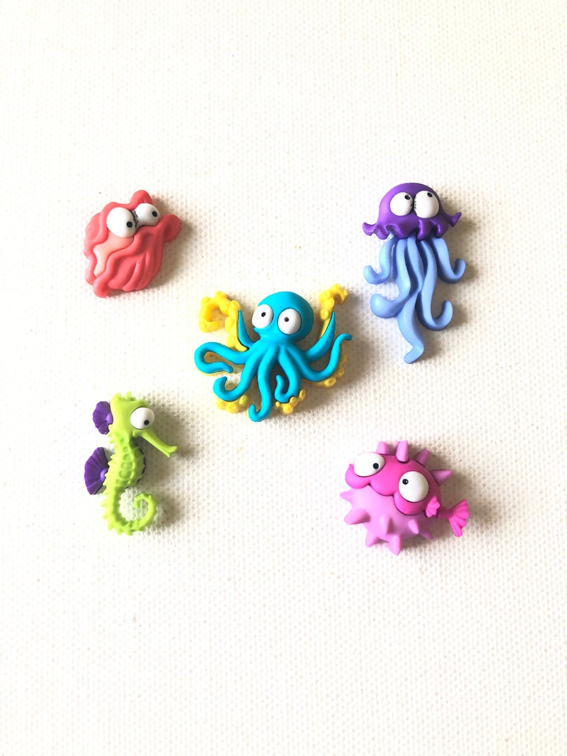 Sea Creatures Magnets Sea Life Magnets Fish Octopus Sea | Etsy