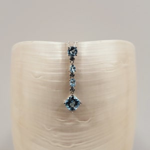 AAA Topaz Necklace, Cubic Zirconia, Semi Precious, Handmade Jewellery, Sterling Silver, Pendant