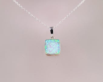 Edelstein Sterlingsilber Feuer Opal Echtschmuck Halsketten &  Anhänger Online Kaufen