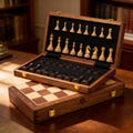 Handmade Wooden Chess Set, Engraved Board Game with Extra Queens, Unique Pieces, Personalized Gift for Dad, Husband, Housewarming Decor