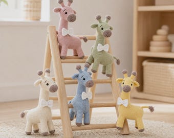 Schema per realizzare una giraffa amigurumi all'uncinetto / Simpatico peluche / Decorazione fai da te per la cameretta / Peluche (Download digitale)