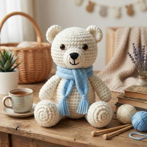 Patrón de oso amigurumi de crochet / Peluche de Pascua DIY (Patrón PDF)