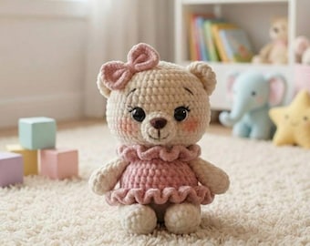 Schema per orsacchiotto all'uncinetto / Giocattolo amigurumi facile (download PDF)
