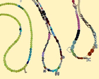 Hand Perlen Brillenband | Personalisiertes Croakie | Made-to-Order Perlen Brillenkette | Einzigartiges, personalisiertes Brillenzubehör