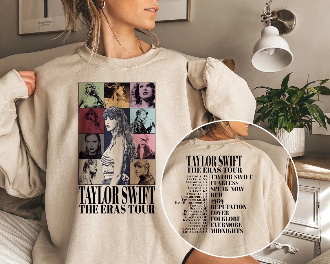 Swiftie Sweatshirt Swiftie Eras Tour Shirt Eras Concert Eras Tour 2023  Shirt Swifty Merch Shirt Midnights Swiftie Shirt Vintage Swiftie Unique -  Revetee