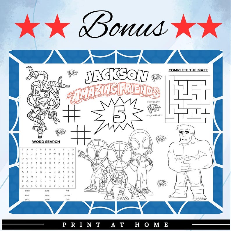 spidey party favors
spidey placemat
spidey chip bag
superhero chip bag
spidey party decor
spidey label tag
superhero party
spidey activity mat
spidey blue birthday
spidey cupcake juice
spiderman toppers
spiderman party
spiderman stickers