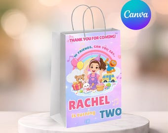 Bolsa de regalo de la Sra. Rachel / Recuerdos de fiesta de la Sra. Rachel / Decoraciones para fiestas de aprendizaje preescolar Bolsa de regalo de la Sra. Rachel Elmo / Fiesta de la Sra. Rachel / Hazlo tú mismo