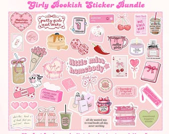 Pegatinas estéticas de marca de belleza rosa PNG / Bonitas pegatinas de cuidado de la piel y maquillaje con lazos. Descarga digital para diarios, agendas y álbumes de recortes.