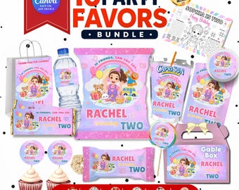 Ms Rachel Bundle | Ms Rachel Party Favors |Preschool Learning Party Decorations Ms Rachel Cupcake Toppers Elmo | Ms Rachel party