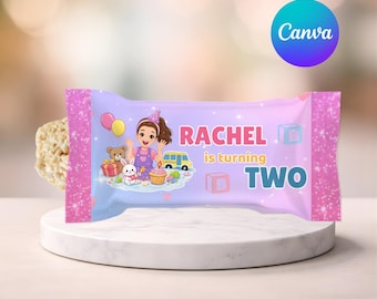 Sra. Rachel Rice Krispy / Recuerdos de fiesta de la Sra. Rachel / Decoraciones para fiestas de aprendizaje preescolar Sra. Rachel Rice Krispy Elmo / Fiesta de la Sra. Rachel / Hazlo tú mismo